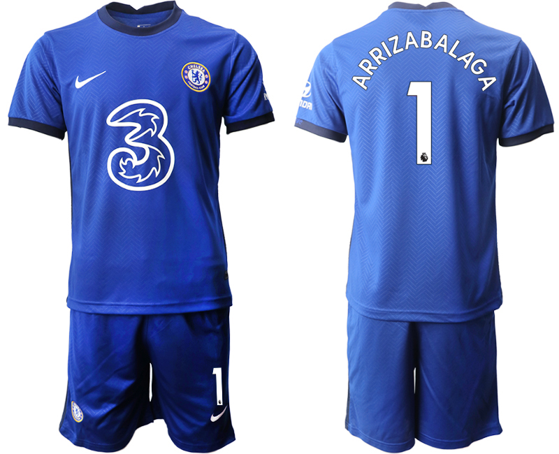 Men 2020-2021 club Chelsea home #1 blue Soccer Jerseys